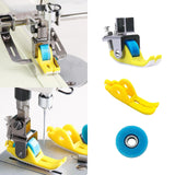 Maxbell 2xRoller Presser Foot Durable Replacement Rubber Wheel Presser Foot Parts