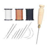 Maxbell Waxed Leather Thread for Hand Sewing Sewing Pins Thread for Hats Crafting