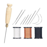 Maxbell Waxed Leather Thread for Hand Sewing Sewing Pins Thread for Hats Crafting