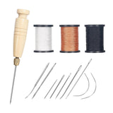 Maxbell Waxed Leather Thread for Hand Sewing Sewing Pins Thread for Hats Crafting