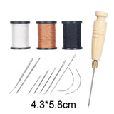 Maxbell Waxed Leather Thread for Hand Sewing Sewing Pins Thread for Hats Crafting