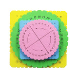 Maxbell Square Round 4Pcs Foam Kumihimo Beading Cord Disc for Fine Thread Wire Beads