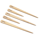 Maxbell 5x Big Eye Knitting Pins Set Wooden Hand Loom Sticks for Tapestry Handcrafts