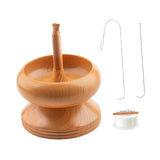 Maxbell Wooden Bead Spinner Stringing Bead for Art Crafts Clay Beads DIY