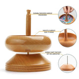 Maxbell Wooden Bead Spinner Stringing Bead for Art Crafts Clay Beads DIY