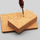 Maxbell Cork Block Leather Stamping Pad for Cutting Hole Leather Craft Tool Cork Mat Thick