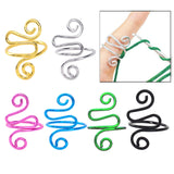 Maxbell Crochet Tension Ring Loop Ring Yarn Tension Control Ring for Mother Her Gift gold
