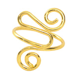 Maxbell Crochet Tension Ring Loop Ring Yarn Tension Control Ring for Mother Her Gift gold