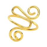 Maxbell Crochet Tension Ring Loop Ring Yarn Tension Control Ring for Mother Her Gift gold