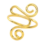 Maxbell Crochet Tension Ring Loop Ring Yarn Tension Control Ring for Mother Her Gift gold