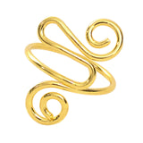 Maxbell Crochet Tension Ring Loop Ring Yarn Tension Control Ring for Mother Her Gift gold