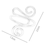 Maxbell Crochet Tension Ring Loop Ring Yarn Tension Control Ring for Mother Her Gift silver