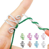Maxbell Crochet Tension Ring Loop Ring Yarn Tension Control Ring for Mother Her Gift silver