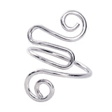 Maxbell Crochet Tension Ring Loop Ring Yarn Tension Control Ring for Mother Her Gift silver