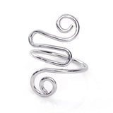 Maxbell Crochet Tension Ring Loop Ring Yarn Tension Control Ring for Mother Her Gift silver