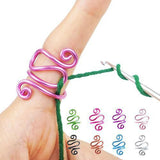 Maxbell Crochet Tension Ring Loop Ring Yarn Tension Control Ring for Mother Her Gift pink