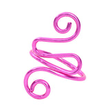Maxbell Crochet Tension Ring Loop Ring Yarn Tension Control Ring for Mother Her Gift pink