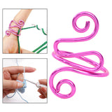 Maxbell Crochet Tension Ring Loop Ring Yarn Tension Control Ring for Mother Her Gift pink