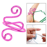 Maxbell Crochet Tension Ring Loop Ring Yarn Tension Control Ring for Mother Her Gift pink