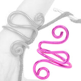 Maxbell Crochet Tension Ring Loop Ring Yarn Tension Control Ring for Mother Her Gift pink