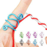 Maxbell Crochet Tension Ring Loop Ring Yarn Tension Control Ring for Mother Her Gift blue