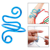Maxbell Crochet Tension Ring Loop Ring Yarn Tension Control Ring for Mother Her Gift blue