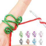 Maxbell Crochet Tension Ring Loop Ring Yarn Tension Control Ring for Mother Her Gift green