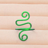 Maxbell Crochet Tension Ring Loop Ring Yarn Tension Control Ring for Mother Her Gift green