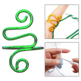 Maxbell Crochet Tension Ring Loop Ring Yarn Tension Control Ring for Mother Her Gift green