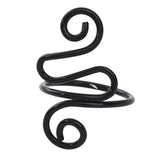 Maxbell Crochet Tension Ring Loop Ring Yarn Tension Control Ring for Mother Her Gift black