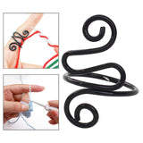 Maxbell Crochet Tension Ring Loop Ring Yarn Tension Control Ring for Mother Her Gift black
