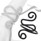 Maxbell Crochet Tension Ring Loop Ring Yarn Tension Control Ring for Mother Her Gift black