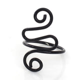 Maxbell Crochet Tension Ring Loop Ring Yarn Tension Control Ring for Mother Her Gift black