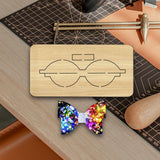 Maxbell Bowknot Die Cutting Embossing Card Making Decoration Wooden Bow Scrapbooking B