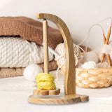 Maxbell Maxbell Crochet Yarn Holder Stable Yarn Dispenser for Crocheting Embroidery Knitting Light Wood