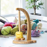 Maxbell Maxbell Crochet Yarn Holder Stable Yarn Dispenser for Crocheting Embroidery Knitting Light Wood