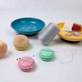 Maxbell Maxbell Sewing Kits Embroidery Needle Holder Compact Round Suction Pin Box Blue Bowls