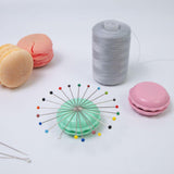 Maxbell Maxbell Sewing Kits Embroidery Needle Holder Compact Round Suction Pin Box Blue Bowls