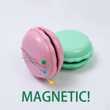 Maxbell Maxbell Sewing Kits Embroidery Needle Holder Compact Round Suction Pin Box Blue Bowls