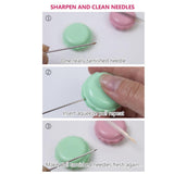 Maxbell Maxbell Sewing Kits Embroidery Needle Holder Compact Round Suction Pin Box Blue Bowls