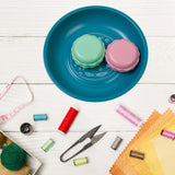 Maxbell Maxbell Sewing Kits Embroidery Needle Holder Compact Round Suction Pin Box Blue Bowls