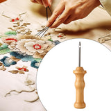 Maxbell Maxbell Punch Needle Wood Knitting DIY Rug Hooking Tool Craft Tool Punch Needle Tool