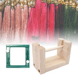 Maxbell Maxbell Tassel Maker and Wooden Yarn Holder Adjustable Hand Woven Tassel Making Tool