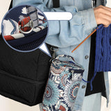 Maxbell Maxbell Yarn Storage Bag Portable Yarn Organizer for Cross Stitch Embroidery Outdoor A