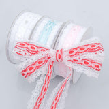 Maxbell Maxbell 1 Roll Lace Ribbon Wedding Ribbon (9.84 Yard) for Party Scrapbooking Holiday