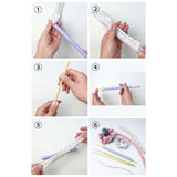Maxbell Maxbell 3Pcs DIY Tool with 2Pcs Seam Ripper Fabric Tube Turners Set Tapestry Webbing