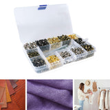 Maxbell Maxbell Eyelets Grommets Tool Set Clothing Leather Belt Bags Bag Washer Double Sided without Plier