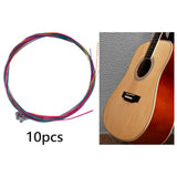 Maxbell Maxbell 10 Set Guitar Strings Acoustic Repair Classical Guitar Strings for Beginners Colorful