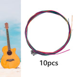Maxbell Maxbell 10 Set Guitar Strings Acoustic Repair Classical Guitar Strings for Beginners Colorful
