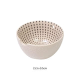 Maxbell Maxbell Crocheting Bowl Handmade Accessory Ceramics Yarn Bowl for Girlfriend Friends Beige